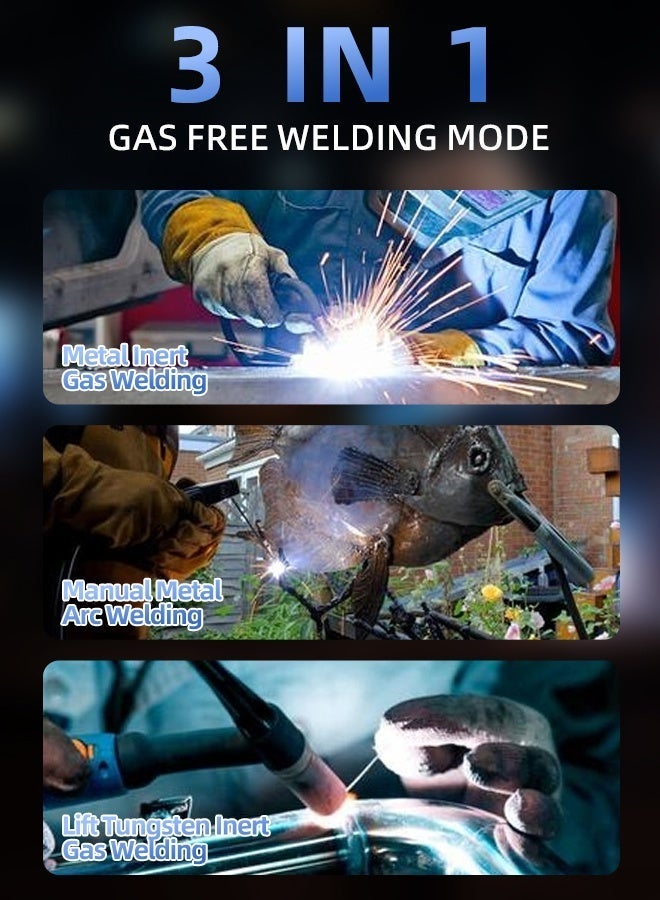 ALongDeng Welder 250A MIG-250 MINI 3-in-1 Gasless MIG/MMA/LIFT TIG IGBT Inverter Welding Machine with LED Display Overcurrent & Overheat Protection Compatible with 0.8 - 1.0mm Flux-Cored Wire Ideal Welding Tool with Plasma Cutter - Like Performance - Image 2